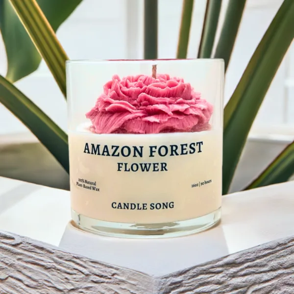 Amazon Flower Candle 16oz - Image 4