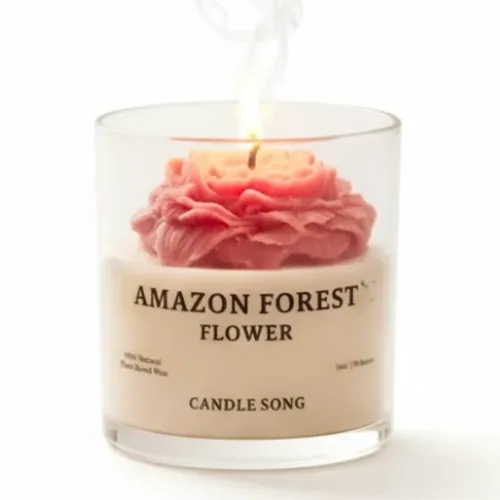 Flower-inspired soy wax candles by Candle Song, sculpted with floral designs and enchanting fragrances. Perfect for gifting, home decor, and relaxation in Canada.
